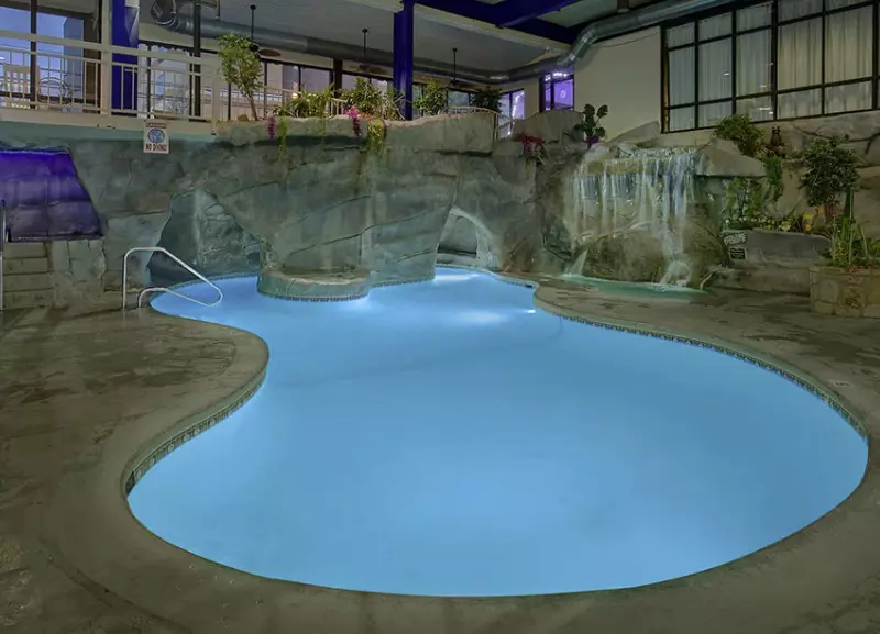 Indoor Pool area at Sidney James Mountain Lodge