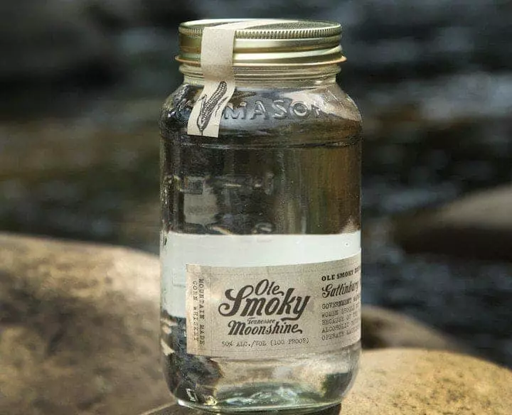 Jar of Ole Smoky Moonshine