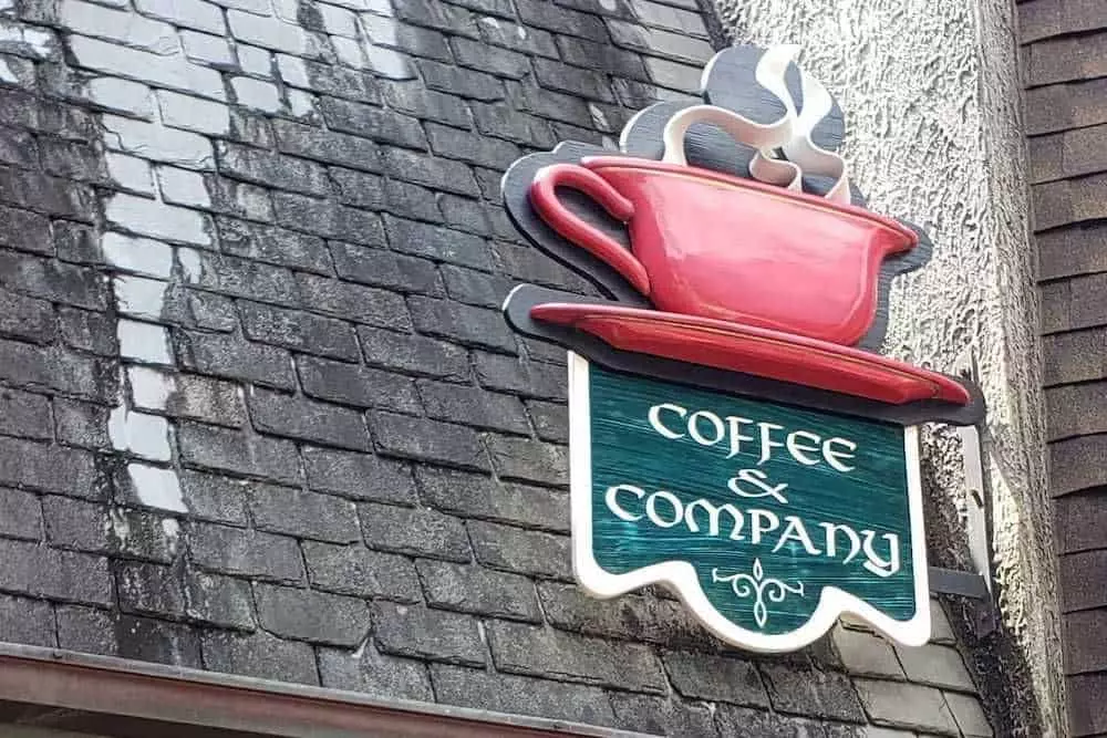Coffee and Company shop sign