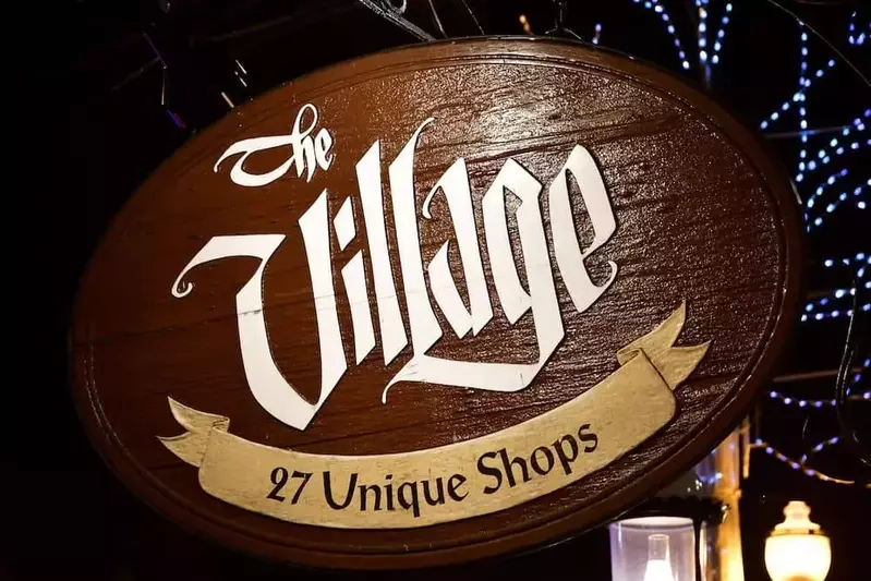 Village shops Christmas