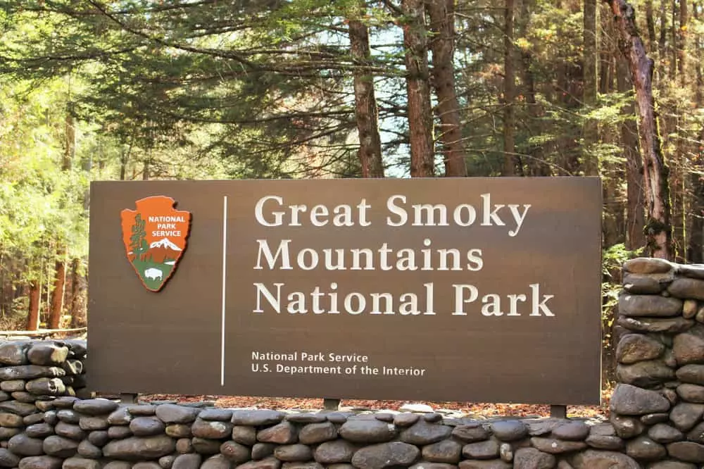 national park sign