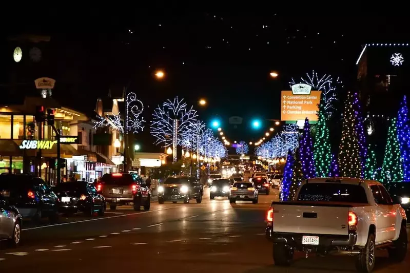 Gatlinburg during Christmas time