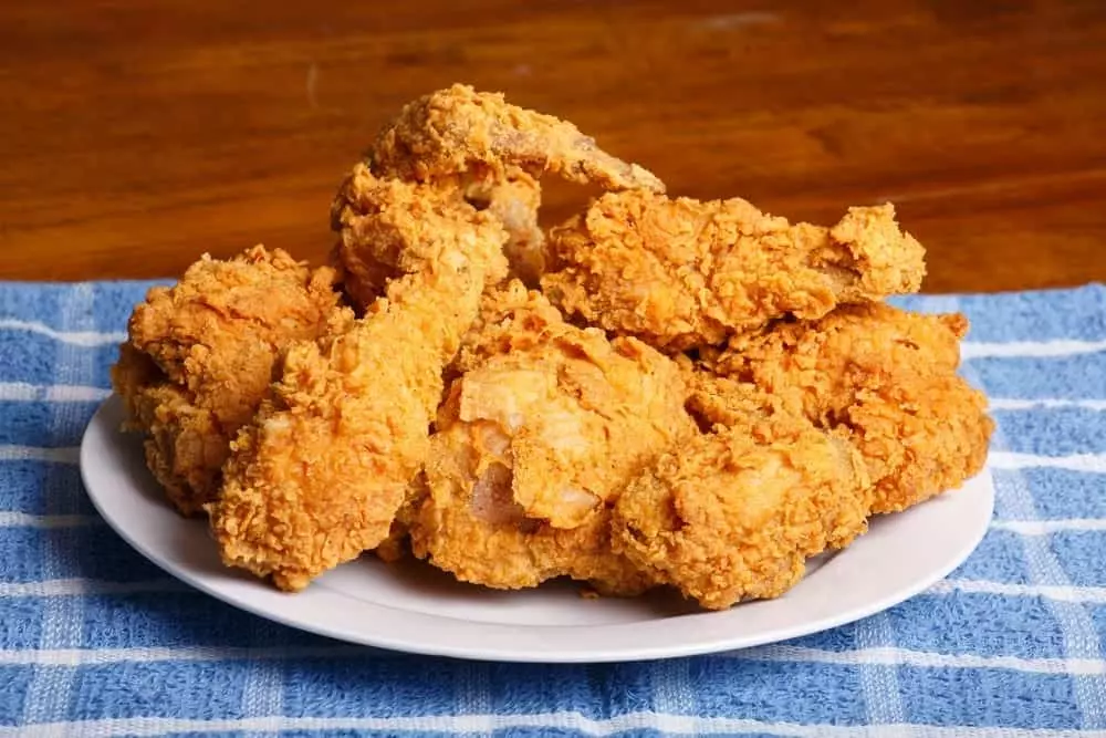 plate of fried chicken