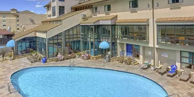 outdoor pool at Gatlinburg hotel