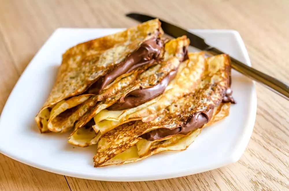 Crepe With Chocolate Spread