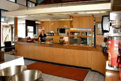 poolside cafe at sidney james mountain lodge