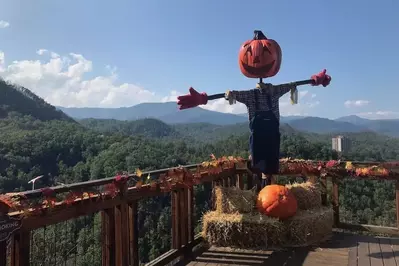 anakeesta with fall decorations