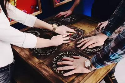 friends playing escape game in gatlinburg