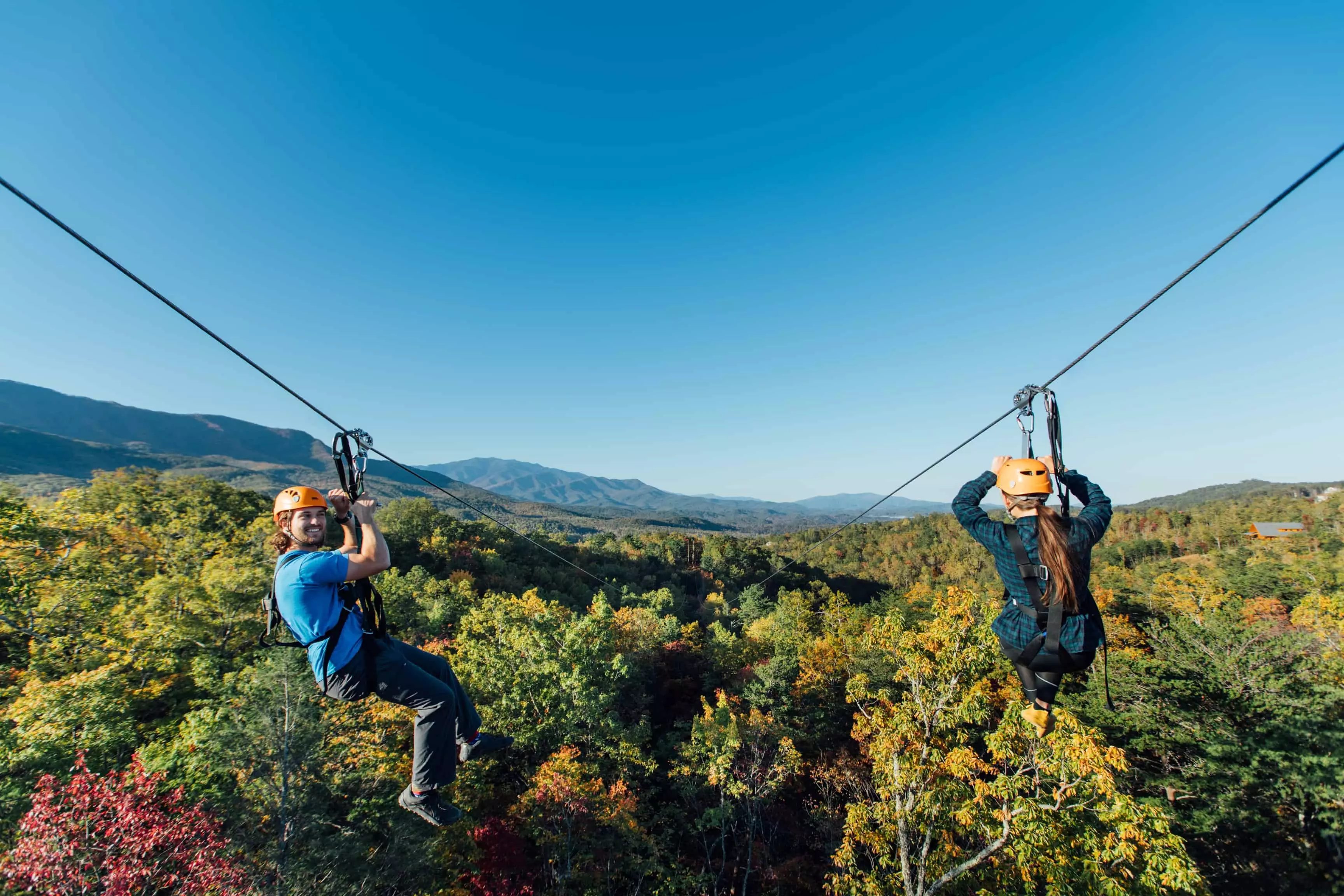 Zipling in the Smoky mountains