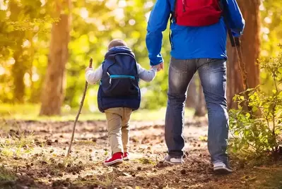 father-son-hiking