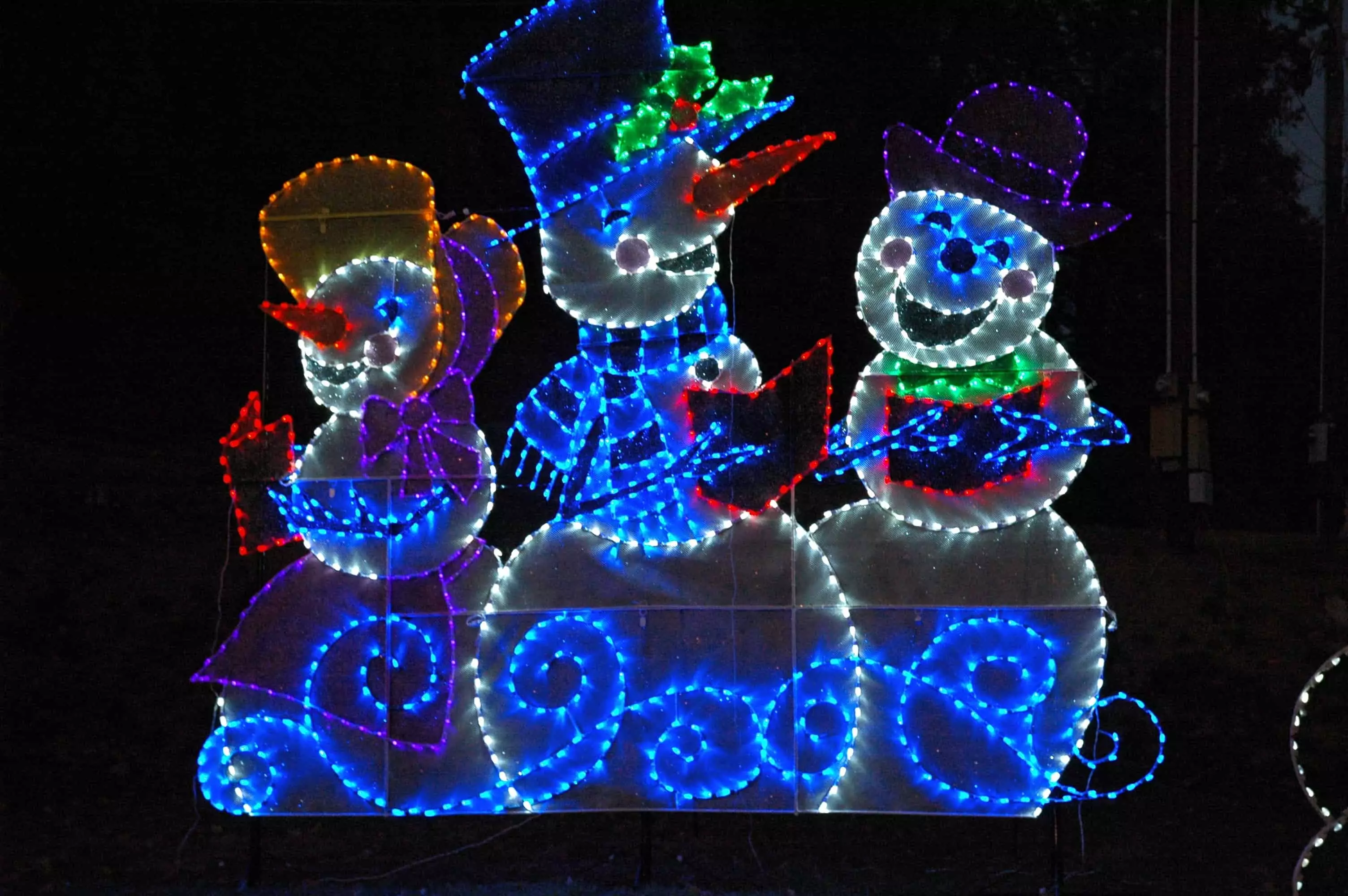 holiday snowman lights