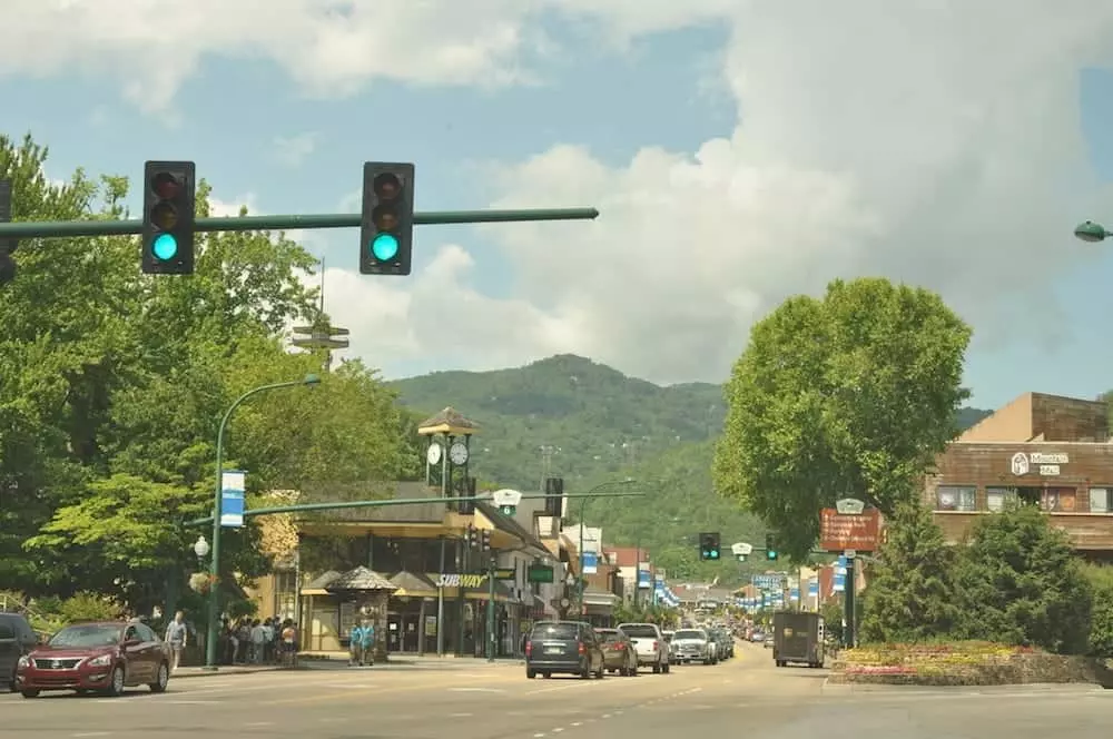 The Strip in downtown Gatlinburg.