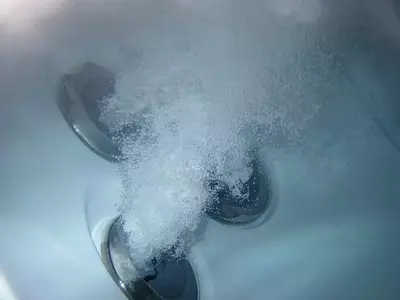 bubbles in a jetted tub