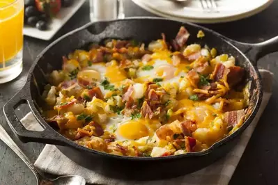 A delicious breakfast skillet.