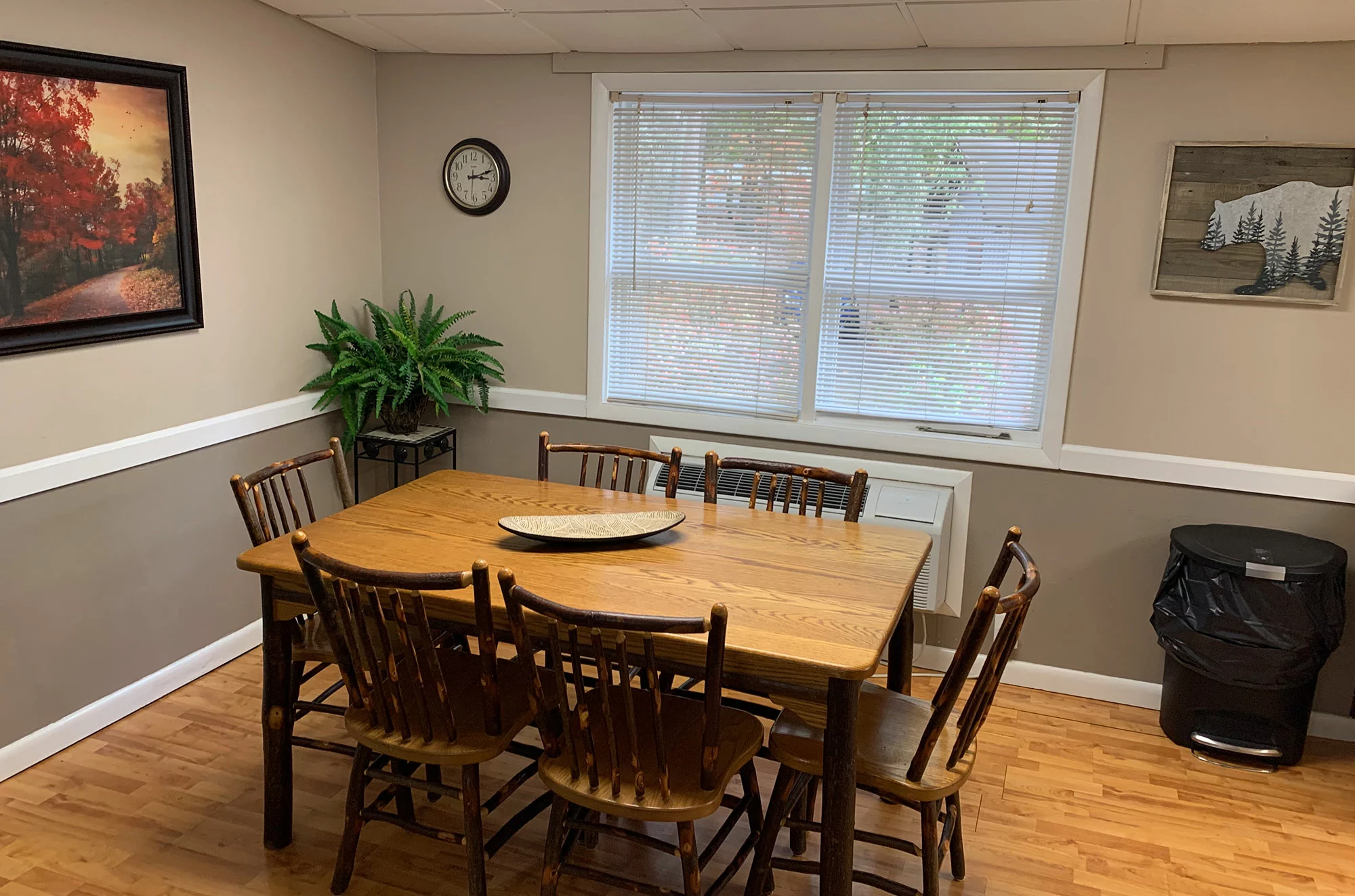 dining room with table in Gatlinburg cabin