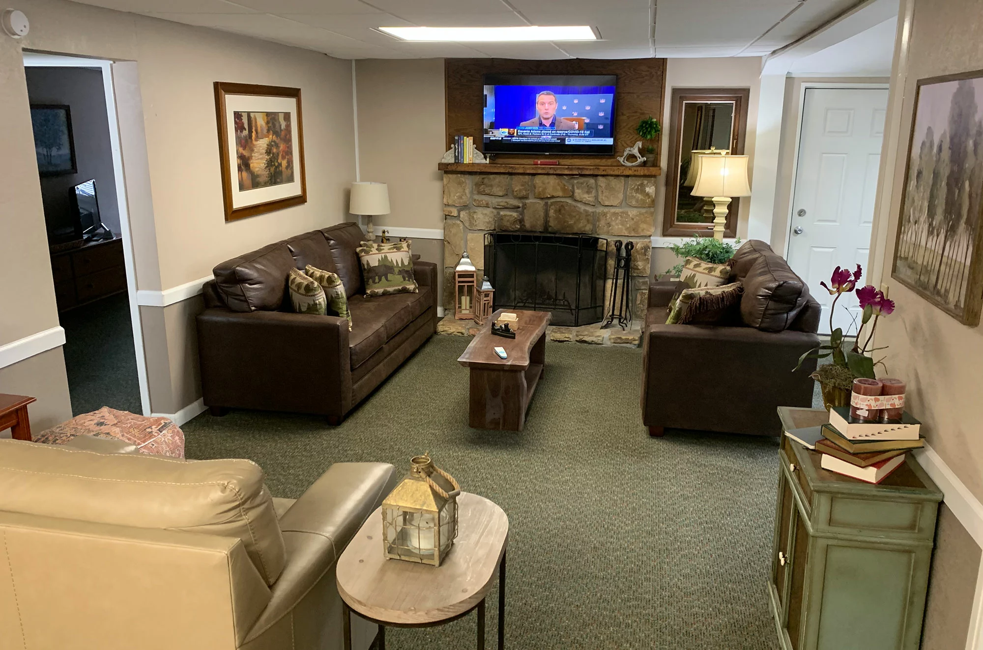 living area in Maples Cottage in Gatlinburg