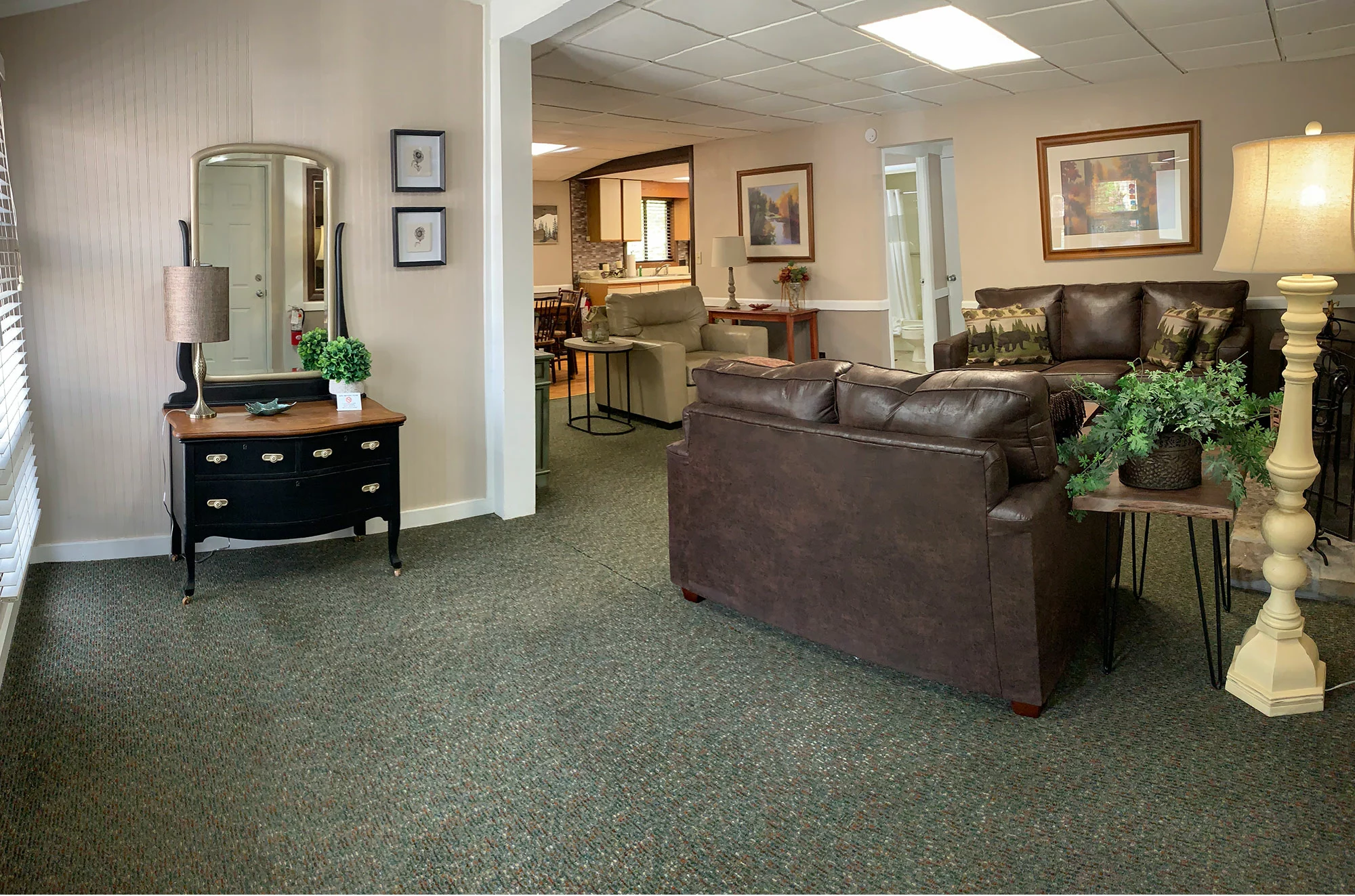 interior of Maples Cottage in Gatlinburg