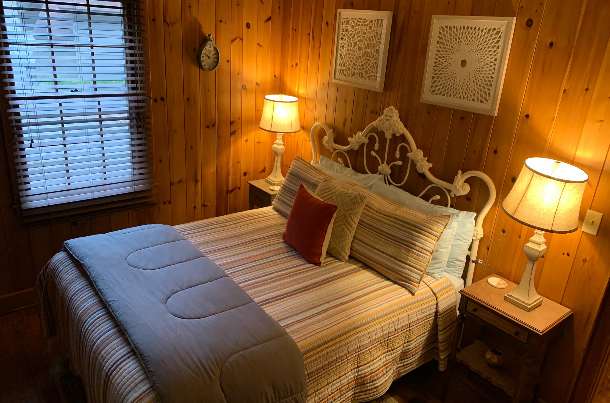 bedroom inside Gatlinburg cabin