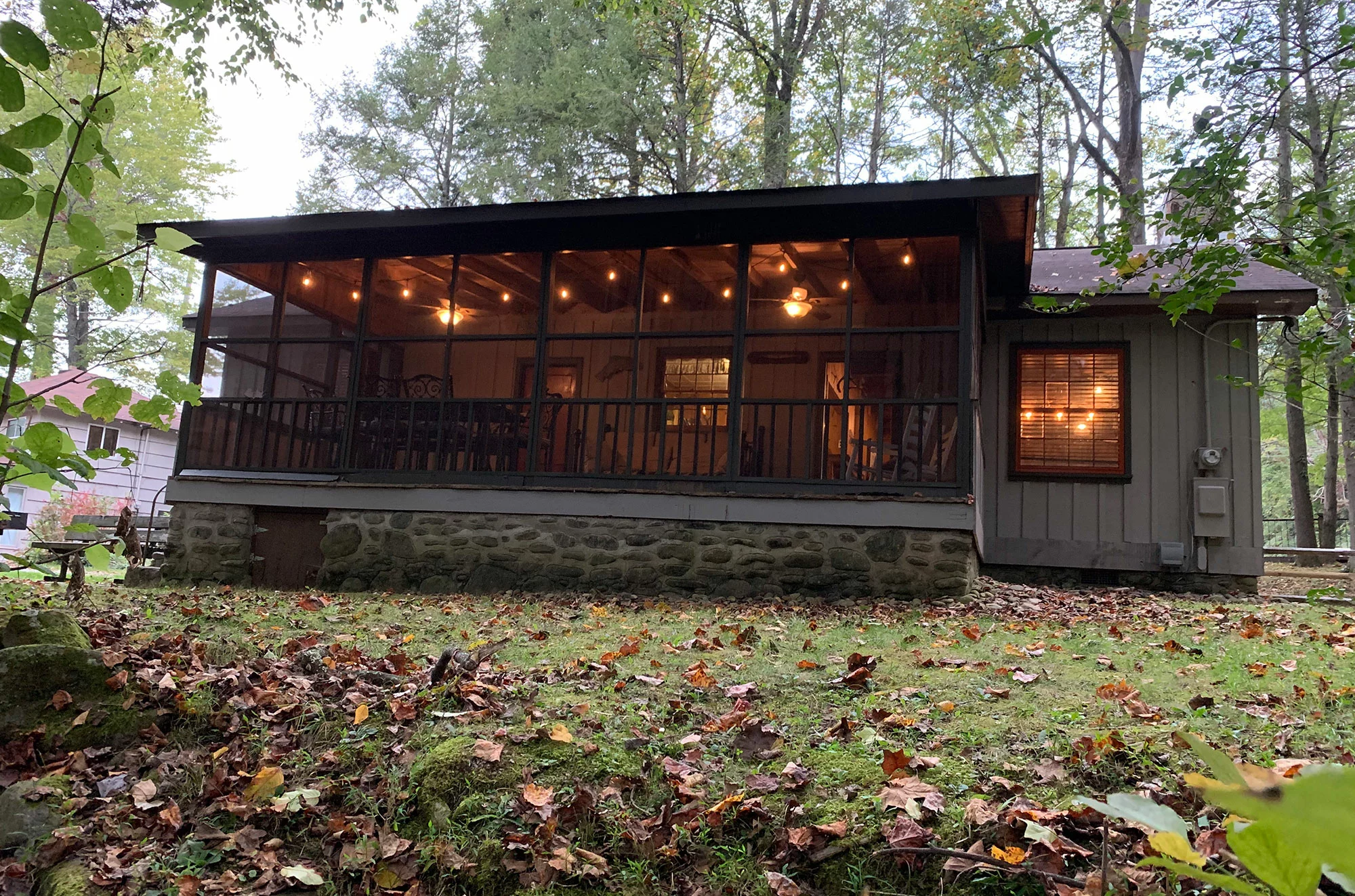 porch of Owl's Nest in Gatlinburg