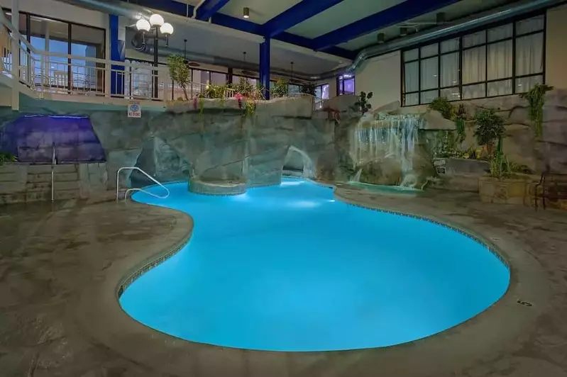 indoor pool at our Gatlinburg hotel