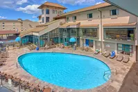 outdoor pool at our downtown gatlinburg hotel