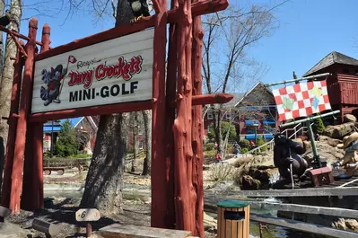 davy Crockett mini golf is one of the ripley's attractions in gatlinburg