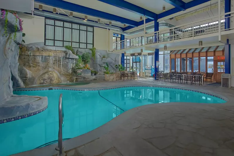 indoor pool at our Gatlinburg hotel