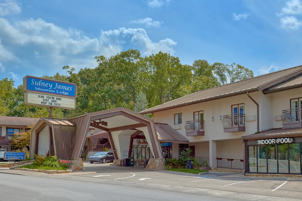 Sidney James is near downtown Gatlinburg