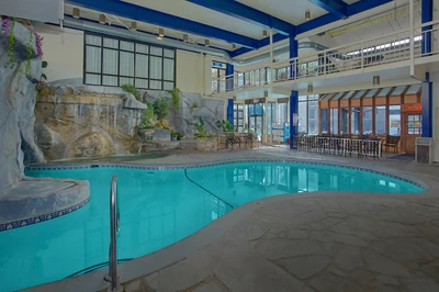 indoor pool at our downtown Gatlinburg hotel